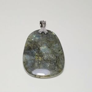 925 Silver JVC Labradorite Necklace Enhancer